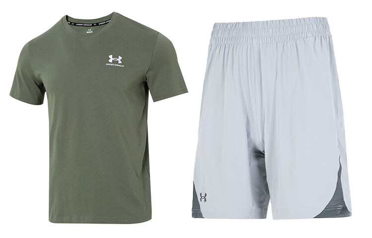 

Повседневная спортивная одежда для мужчин, зеленый и серый Under Armour, зеленый
