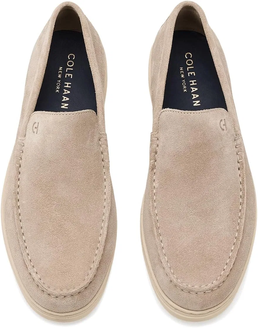Лоферы из замши Cole Haan, Oxford Tan Suede/Ivory — фото 2
