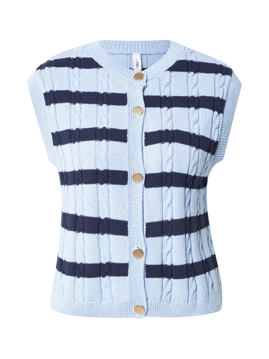 

Вязаный жилет ONLY ONLCHICO, цвет marine blue/Light blue