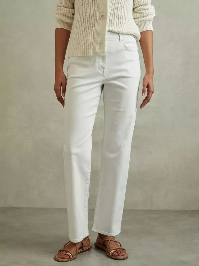 

Джинсы Reiss Petite Selin Straight Leg, белый