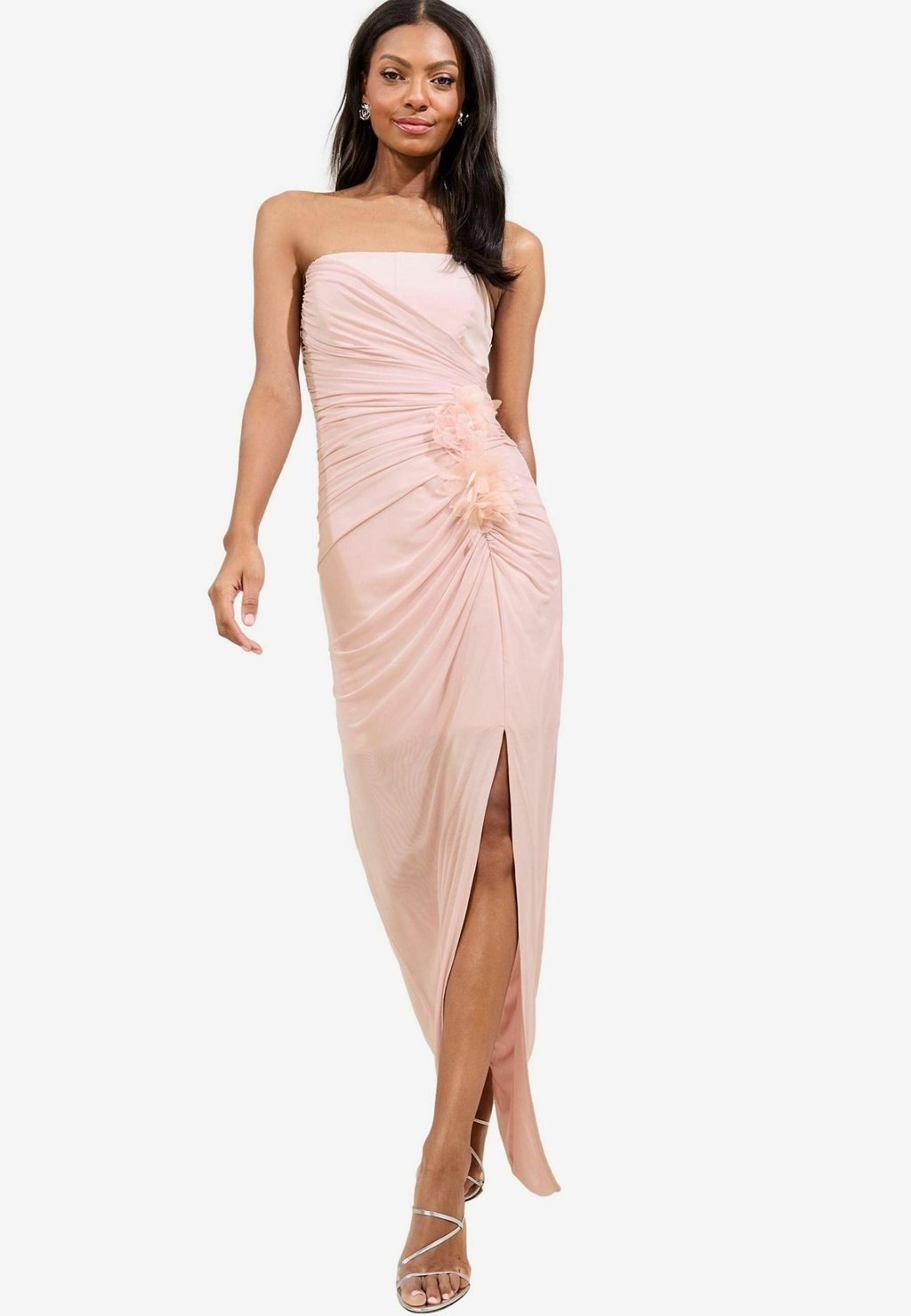 

Платье BANDEAU D FLOWER Lipsy, бежевый