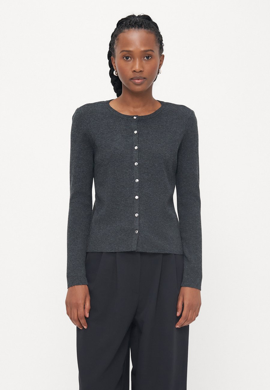 

Кардиган ONLY Petite ONLBILLIE FITTED CARDIGAN, Dark Grey Melange/Mottled Dark Grey