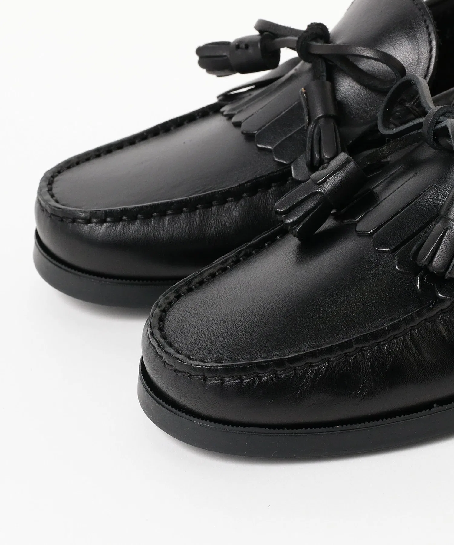 Paraboot / Эксклюзивные стеганые лоферы с кисточками — фото 3