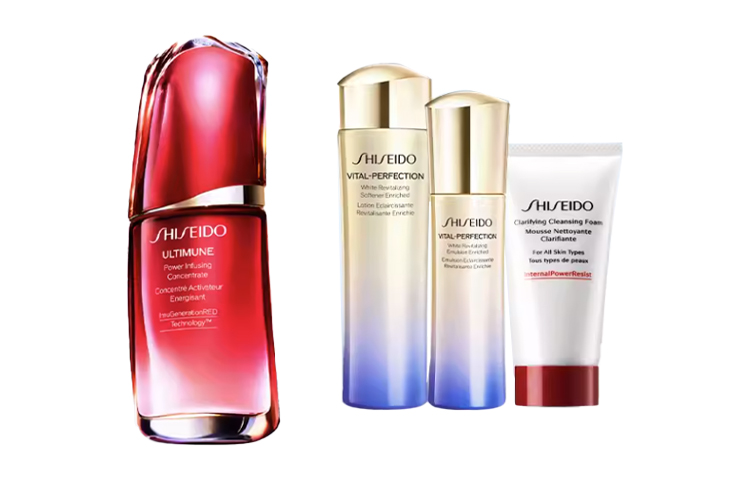 SHISEIDO ZISHENGTANG сыворотка с красным дрожжевым рисом набор для ухода за кожей увлажняет и питает комплект из четырех предметов — фото 3