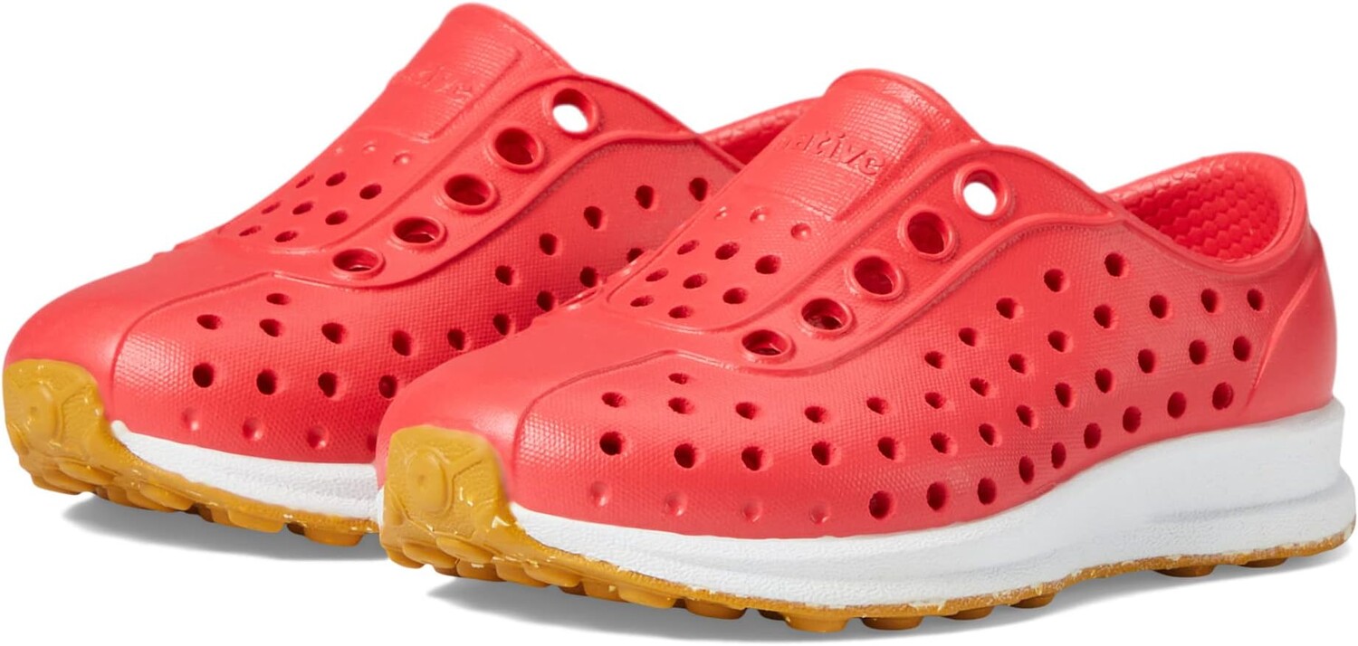 

Кроссовки Native Shoes Robbie, цвет Hyper Red/Shell White/Mash Speckle Rubber