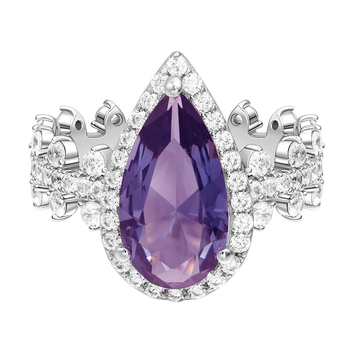 

Apm Monaco Кольцо из 925 стерлингового серебра для женщин, цвет purple