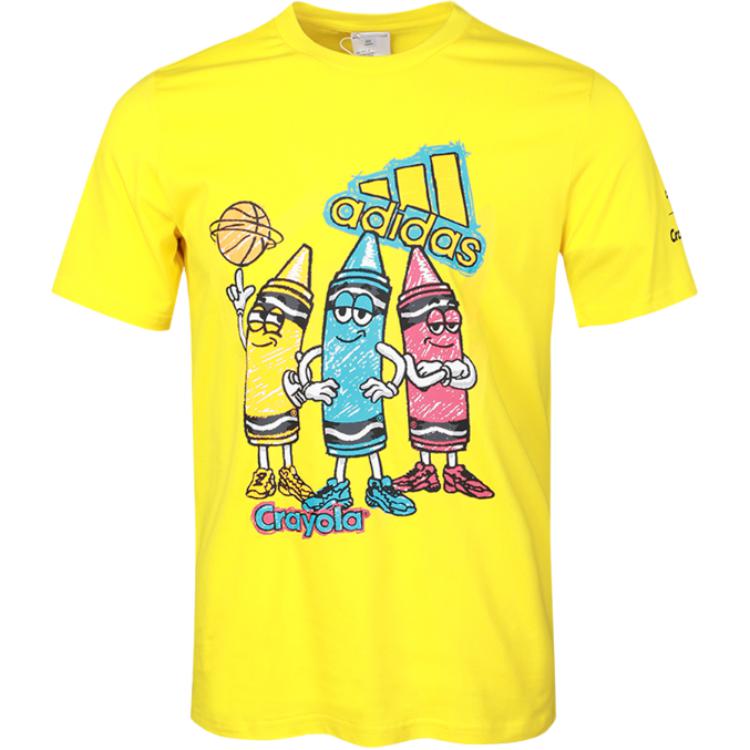 Adidas Футболка CRAY CRAYON мужская yellow — фото 3