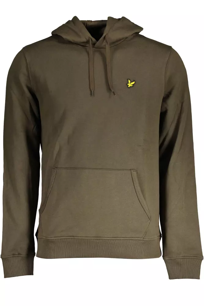 

Зеленый хлопковый мужской свитер Lyle & Scott