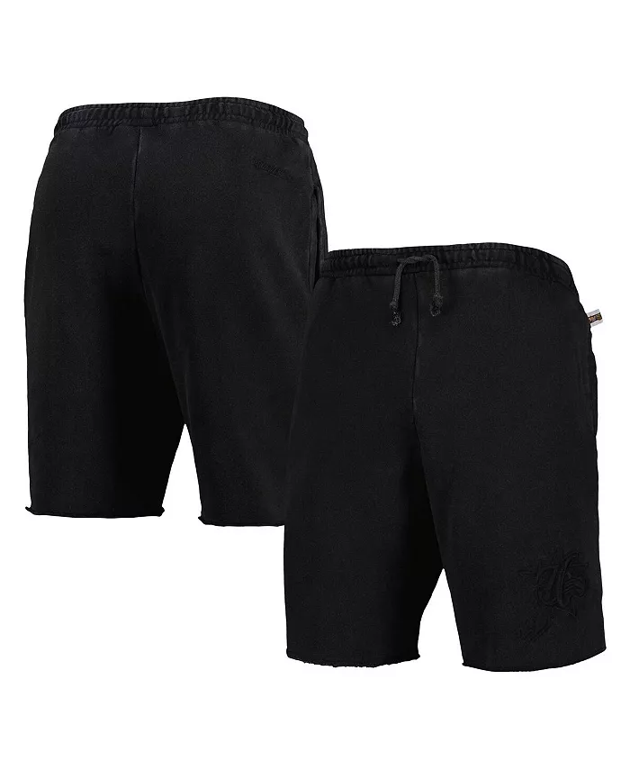 

Мужские черные шорты Philadelphia 76ers из френч терри с тонированным флисом Mitchell & Ness