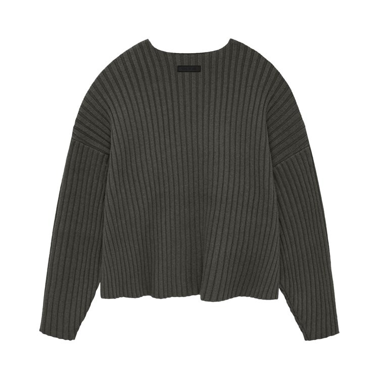 Свитер Fear Of God Essentials Fear of God Essentials Raw Neck 'Ink', черный — фото 3
