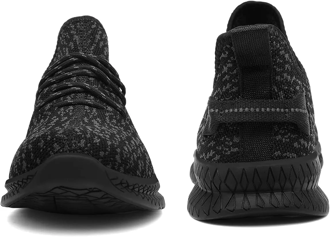 

Мужские слипоны для ходьбы, легкие, дышащие, с противоскользящей подошвой, удобные для бега, спорта в зале, тенниса, стильные кроссовки VNANV, черный