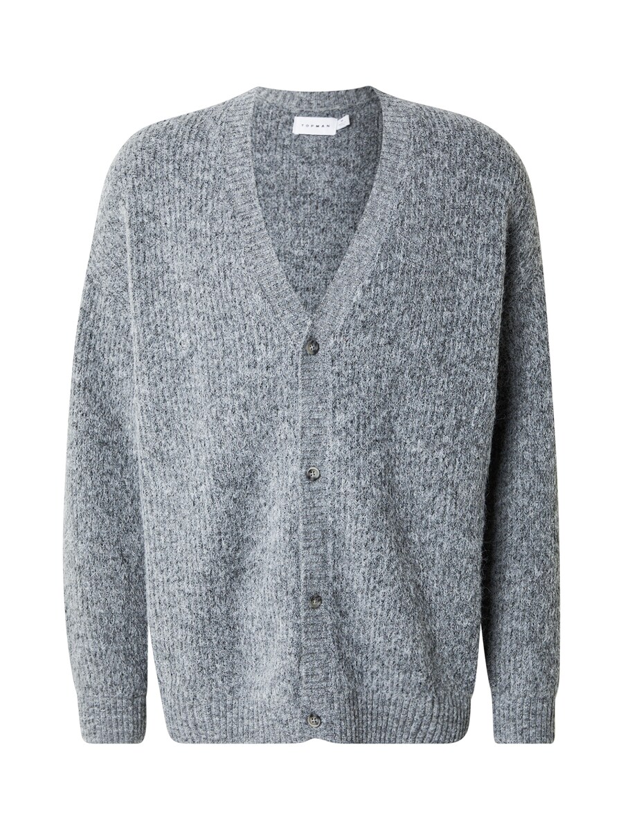 

Вязаный кардиган TOPMAN, пятнистый серый