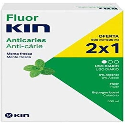 

Жидкость для полоскания рта Parapharmacy Kin Fluorkin, 500 мл, 2 шт., Celorriofarma