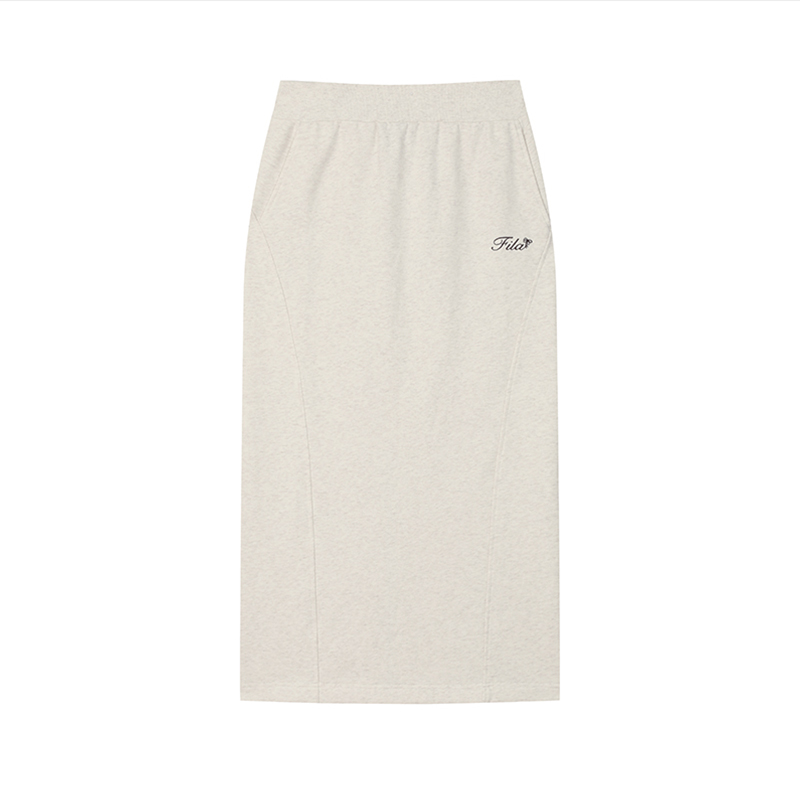 

Женская повседневная длинная юбка cheese heather gray FILA, серый