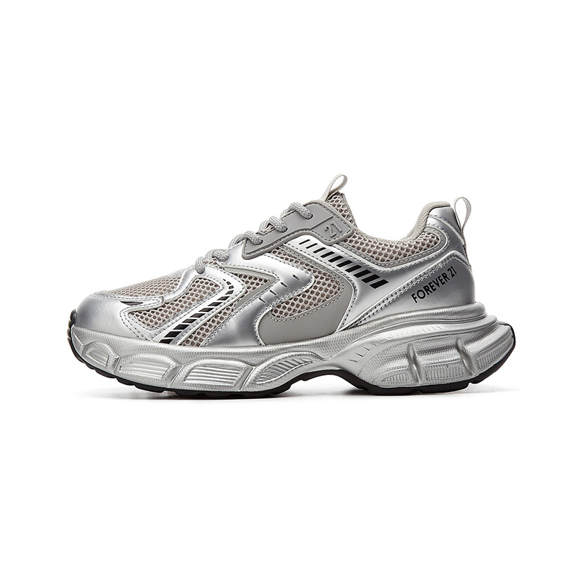 

Кроссовки Forever 21 Chunky Sneakers Women's Low-top, серый, Серебристый, Кроссовки Forever 21 Chunky Sneakers Women's Low-top, серый
