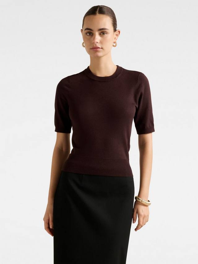 

Футболка Maisie с короткими рукавами и круглым вырезом Forever New