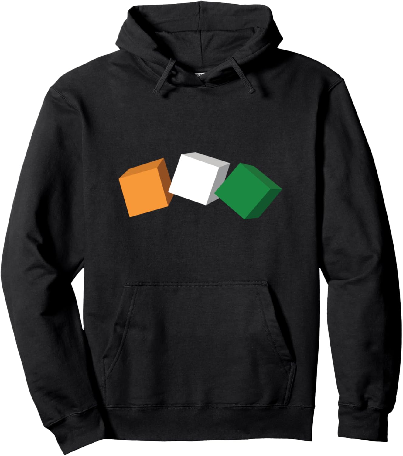 

Толстовка с изображением флага Индии India, черный