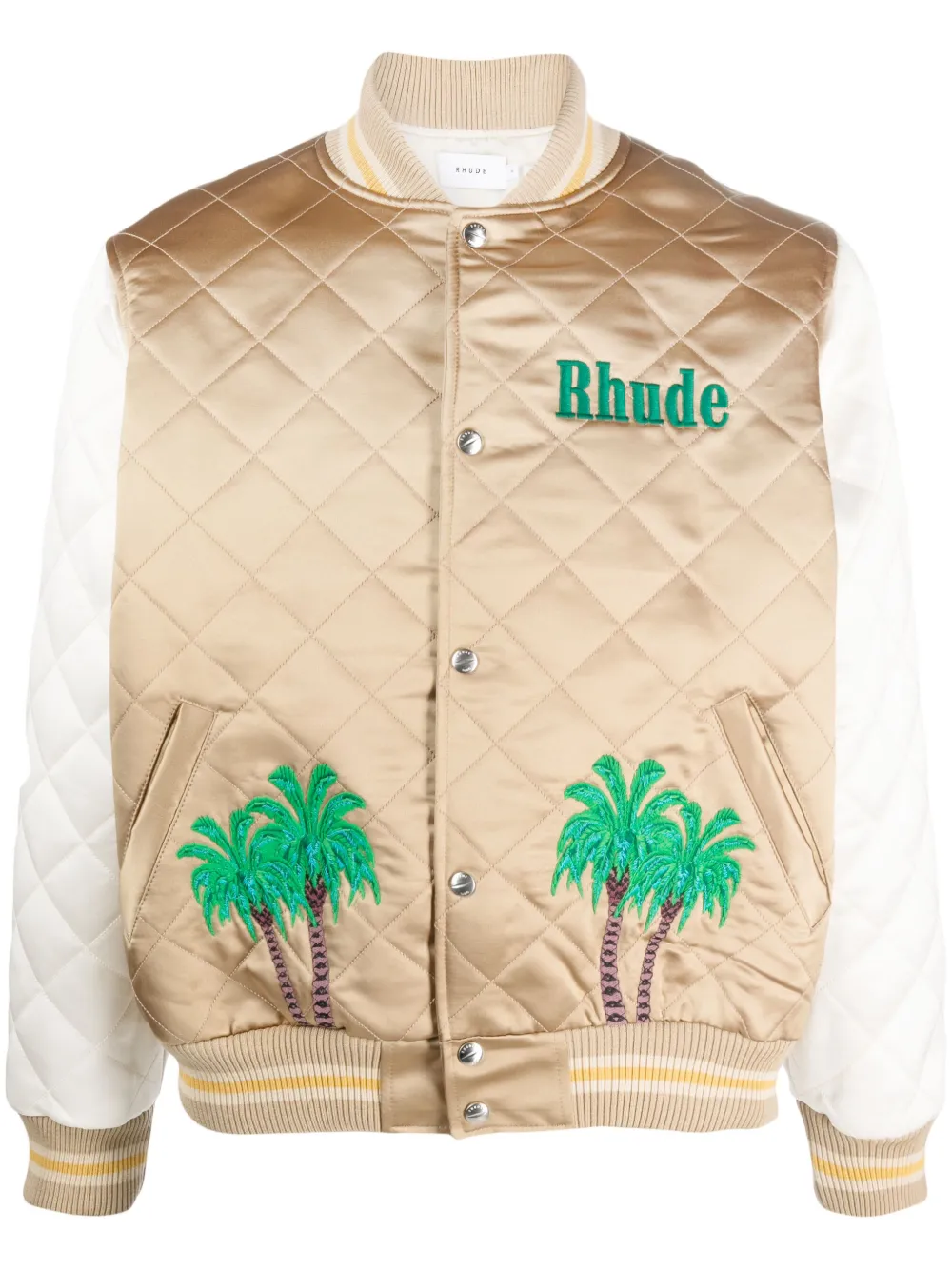 

Атласный бомбер RHUDE, коричневый