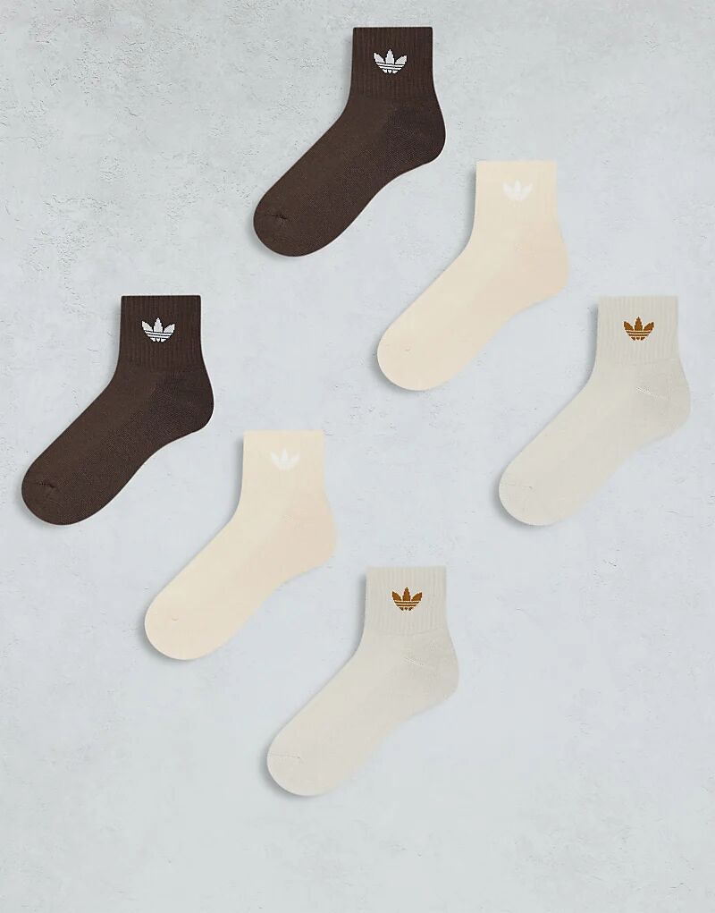 

Носки Adidas Originals, 6 пар, до середины щиколотки, разноцветные