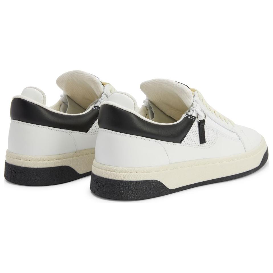 Кроссовки GZ94 с логотипом на заплатке Giuseppe Zanotti, белые — фото 4