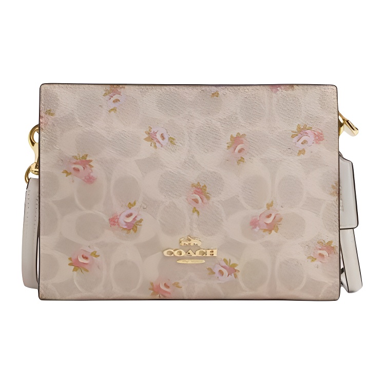 

COACH Тонкая сумка через плечо из лакированной ткани