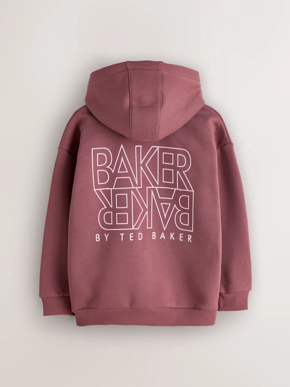 Толстовка Baker by Ted Baker бордового цвета — фото 2