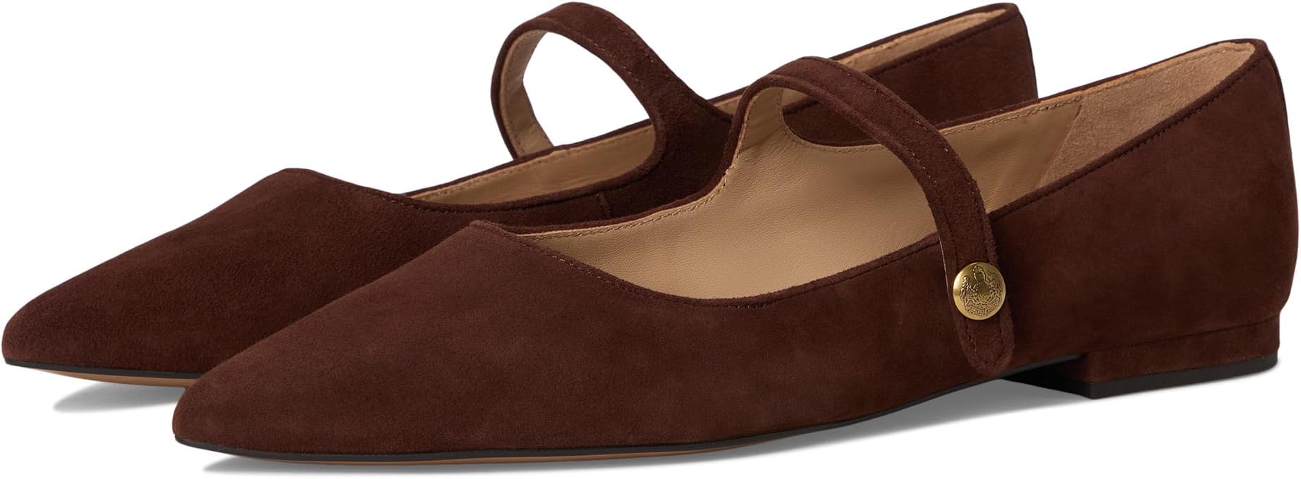 Балетки Lauren Ralph Lauren Londyn Suede Mary Jane, цвет Dark Hickory