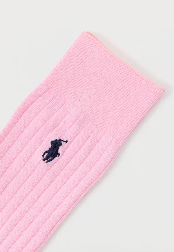 Носок ребристый Egyptian rib crew sock single socks Polo Ralph Lauren, розовый — фото 2
