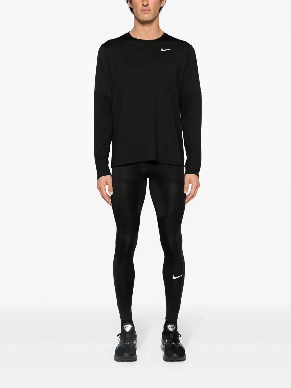 Компрессионные тайтсы Fitness с логотипом Nike, черный — фото 2