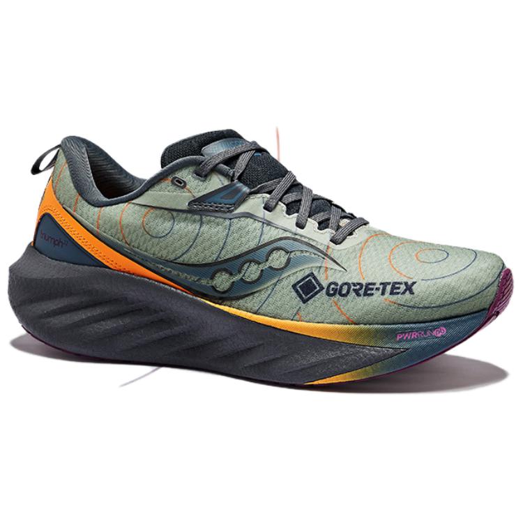 TRIUMPH Victory 22 Дышащие низкие кроссовки для беска мужские зеленые серые желтые Saucony — фото 2