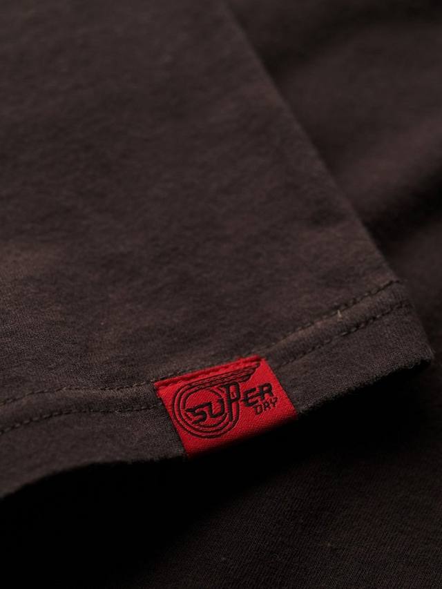 Татуировка графическая майка Superdry, цвет Bison Black — фото 3