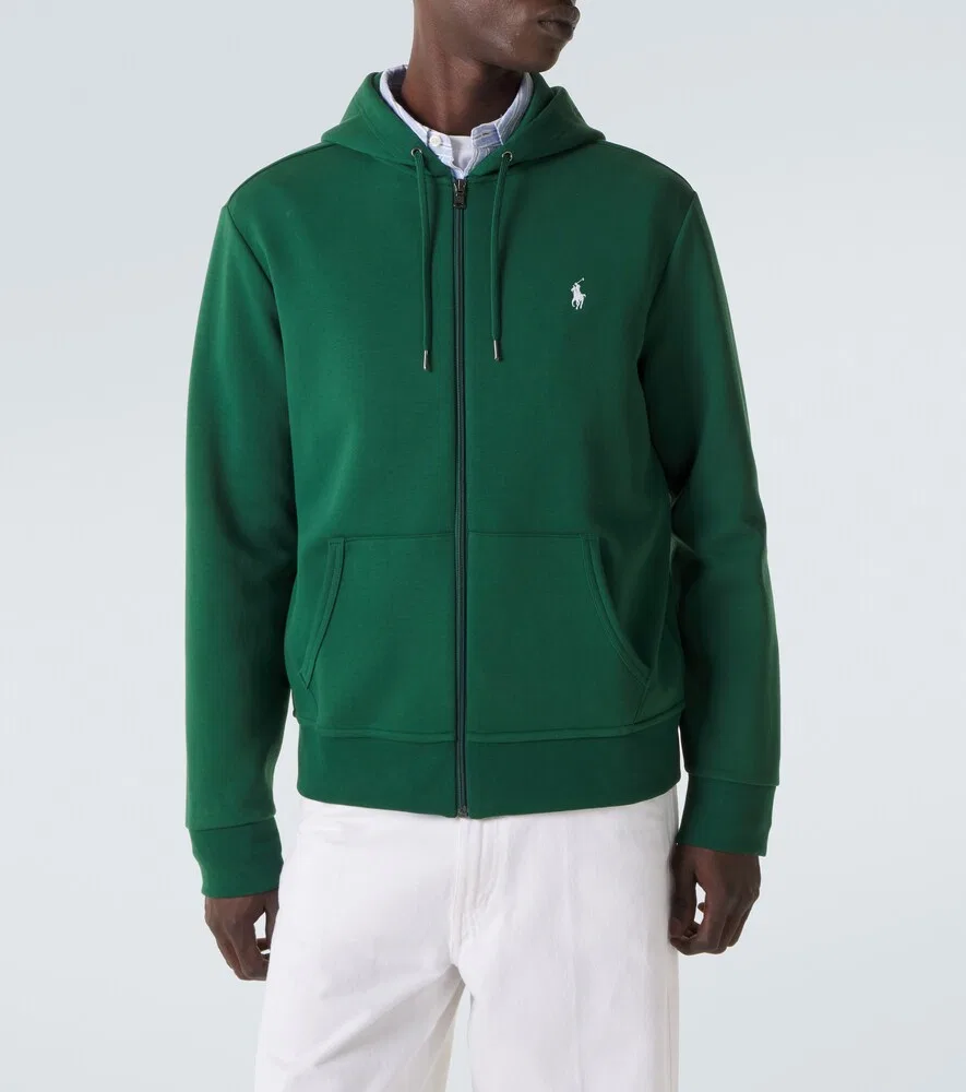 Толстовка из смесовой хлопковой ткани Polo Ralph Lauren, зеленый — фото 3