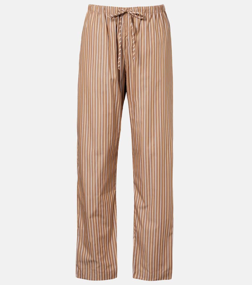 

Широкие брюки Yoshi из хлопкового твила Leset, Mocha/Brown Stripe