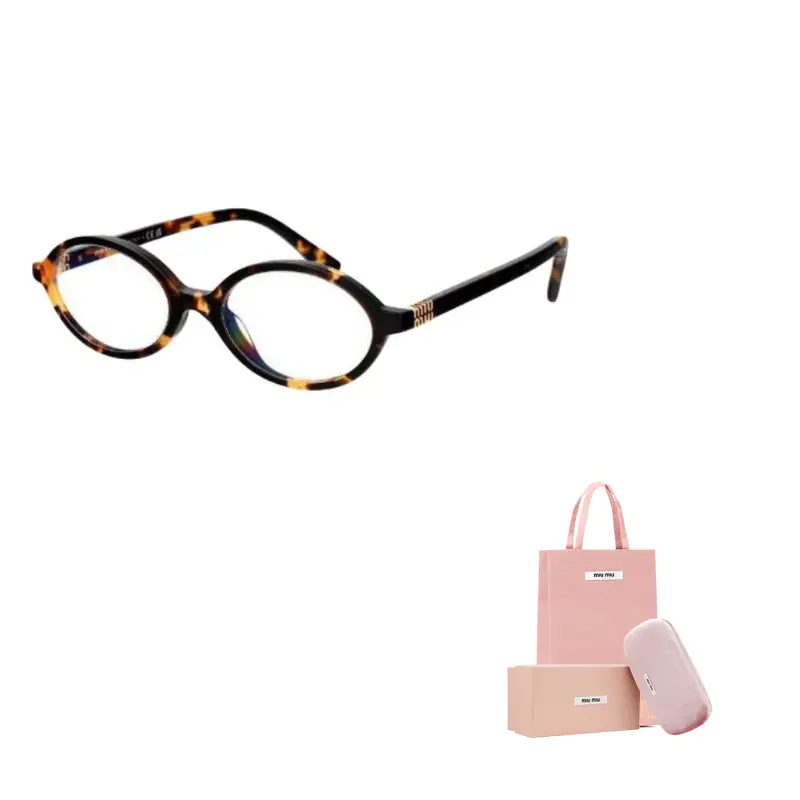 Очки с овальной оправой MIU MIU