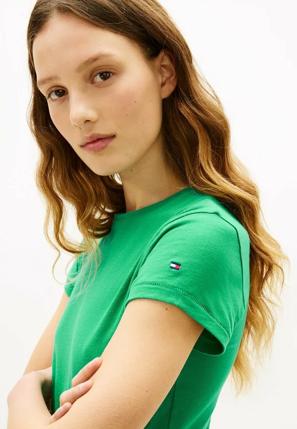 Простая футболка Tommy Hilfiger, Courtside Green — фото 4