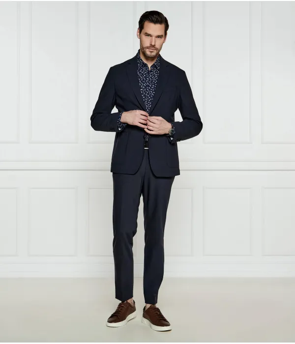 Элегантный жакет p-hanry-244 Slim fit Boss, синий — фото 2