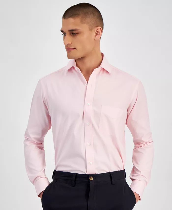 

Мужская классическая рубашка Pinpoint Dress Shirt Club Room, розовый