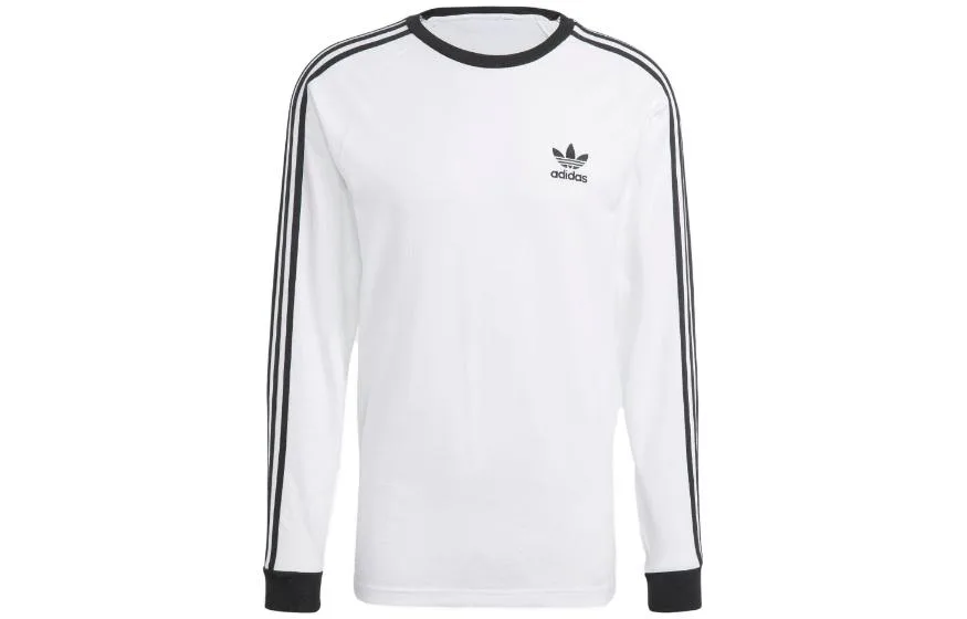 Футболка с длинным рукавом из хлопка Adidas Originals, белый
