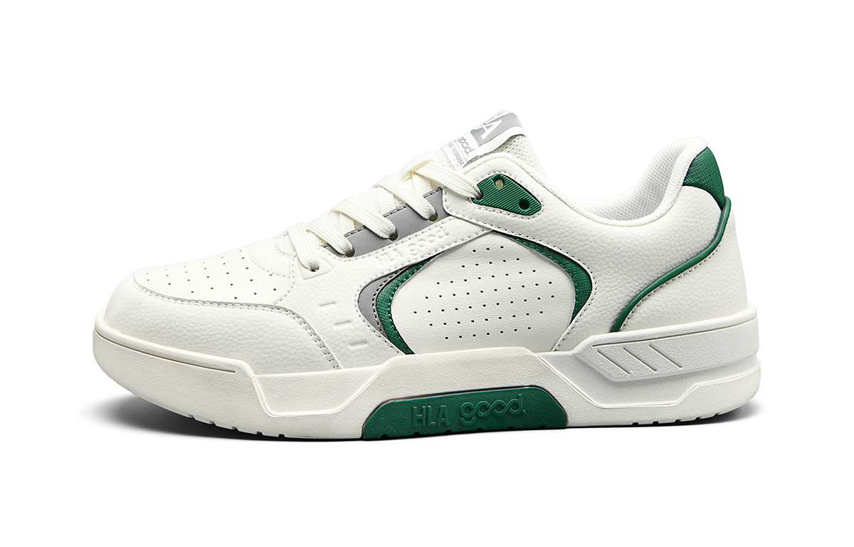 

HLA Низкие скейтерские кроссовки мужские бело-зеленые, цвет White Green