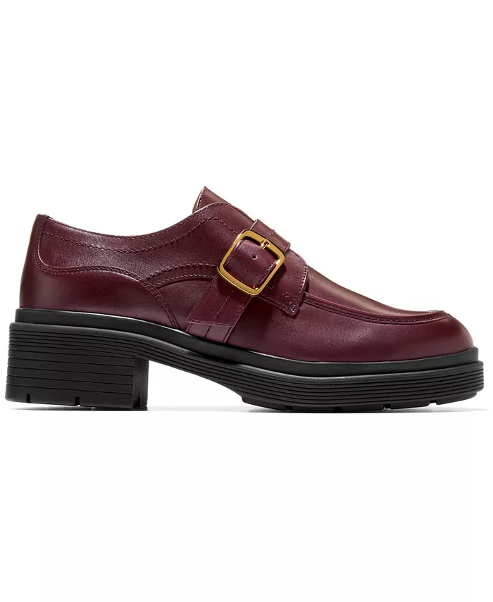 Женские оксфорды-лоферы Carlitta Monk Strap Lug Cole Haan, красный — фото 2