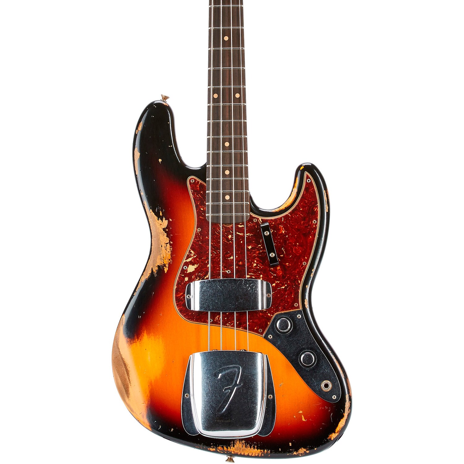 

Fender Custom Shop 60 Jazz Bass Heavy Relic, 3 цвета Sunburst