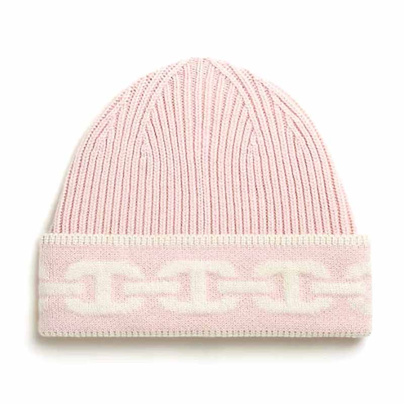 

Кашемировая шапка HERMES Women's Pink Apricot