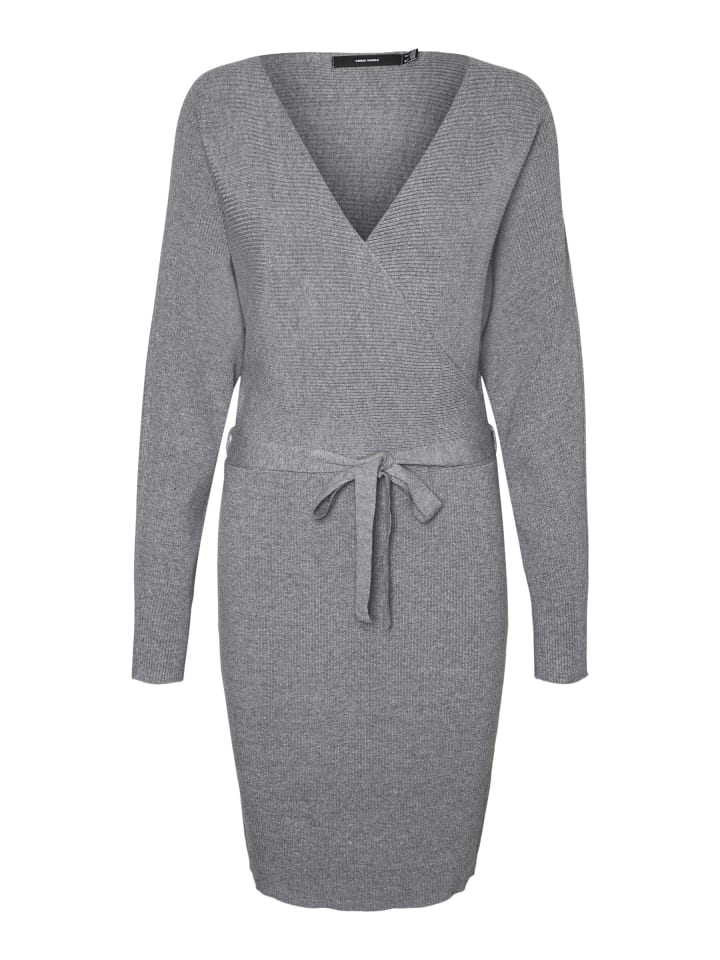 

Платье до колена Vero Moda, средний серый меланж