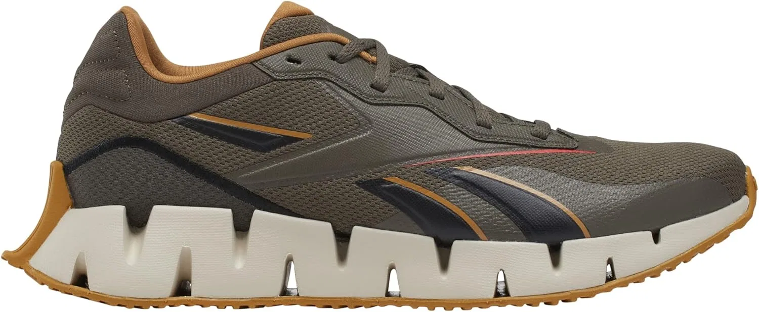 Кроссовки Reebok унисекс Zig Dynamica 4, Grout Pure Grey Court Brown