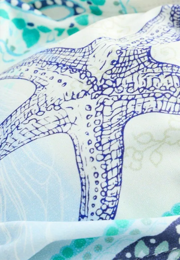 Укороченный топ от бикини стандартного кроя Next, Pastel Pink Blue Octopus — фото 4