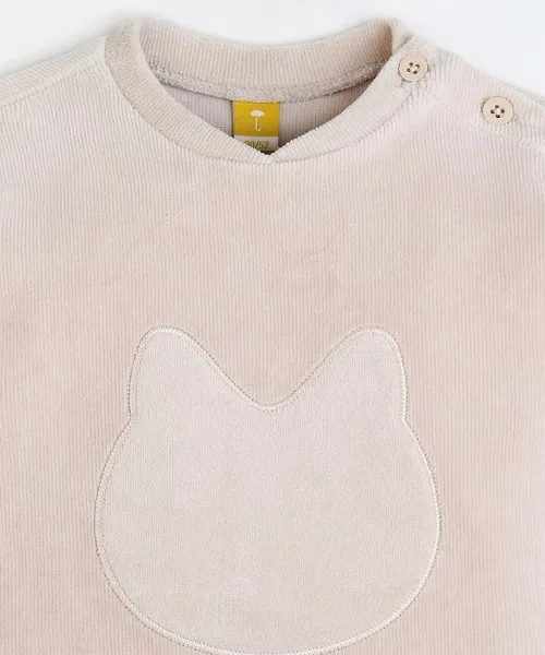 [Комплектация] Велюровый топ с длинными рукавами и брюки SOFT&Cat — фото 4