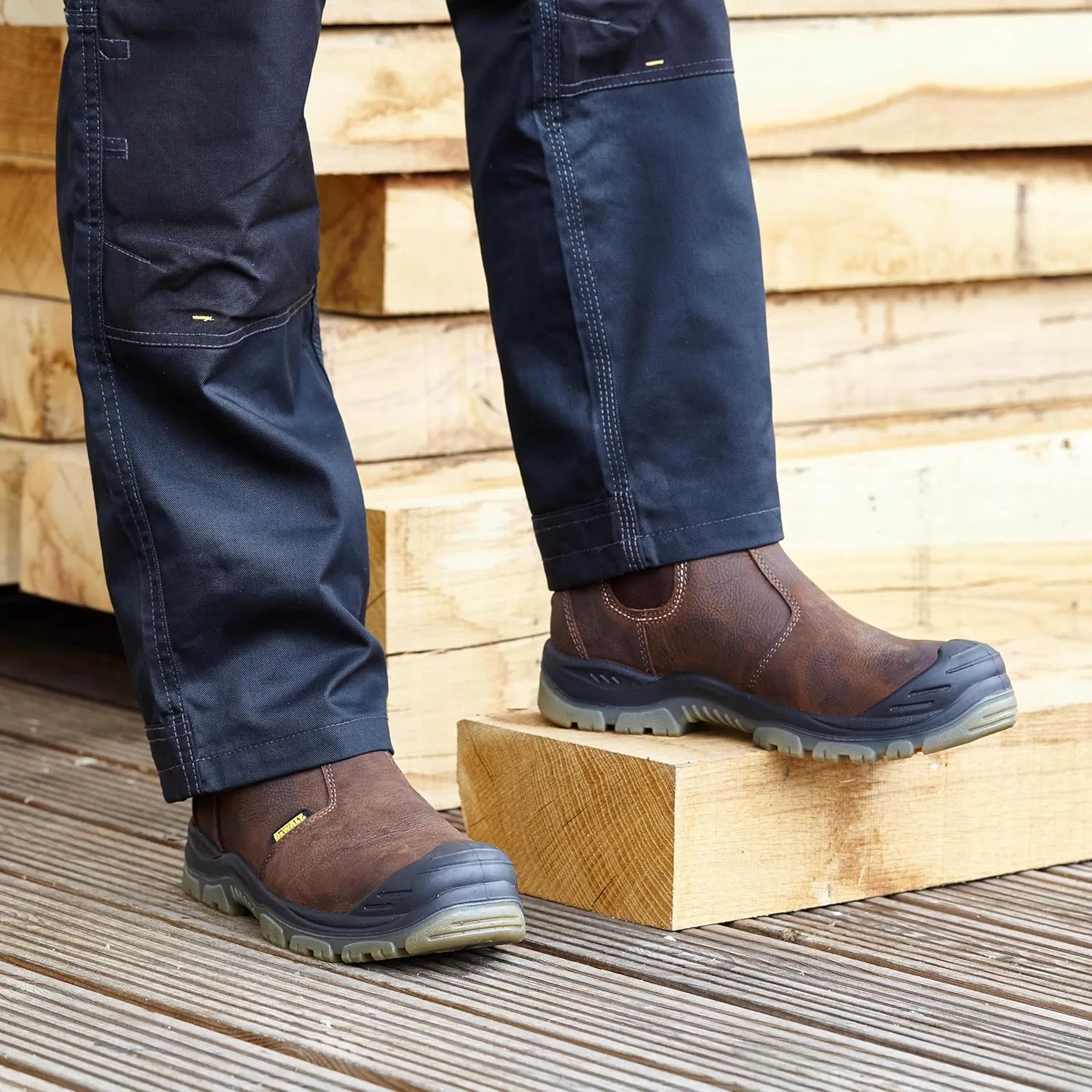 Мужские защитные ботинки Dewalt, коричневые — фото 4