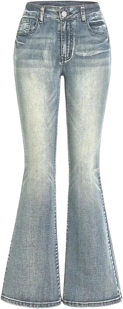 Джинсы с высокой посадкой, клеш, Jeans, 6