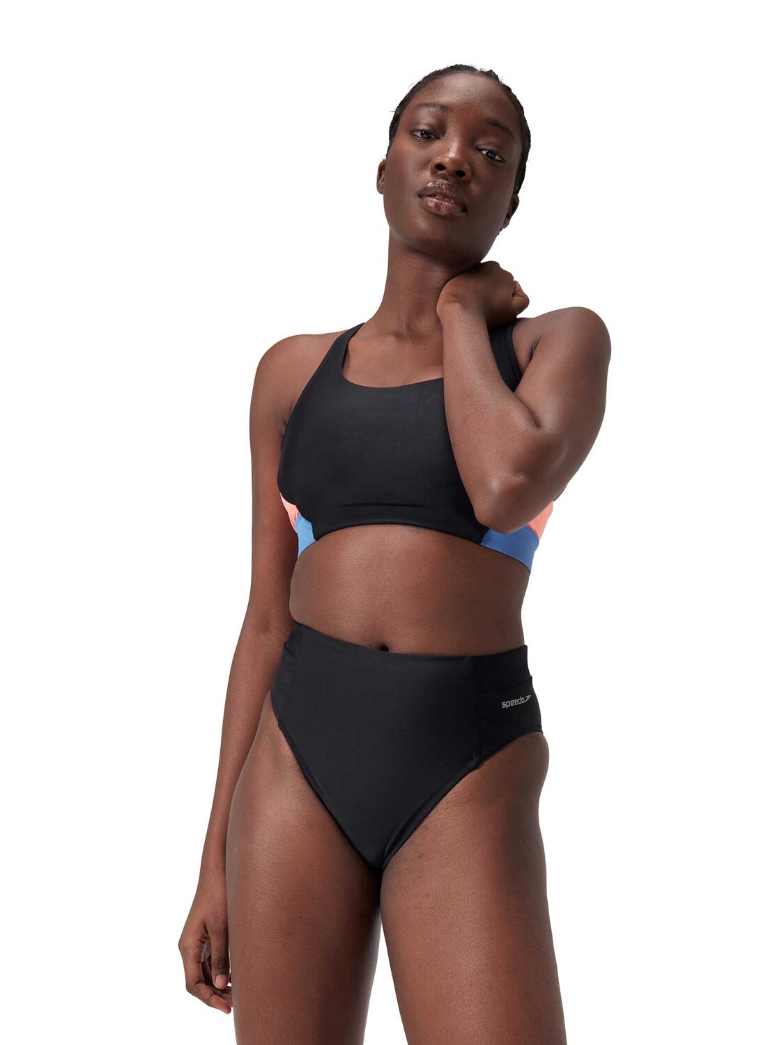 

Плавки Speedo SOLID HI WAIST BTM, серый