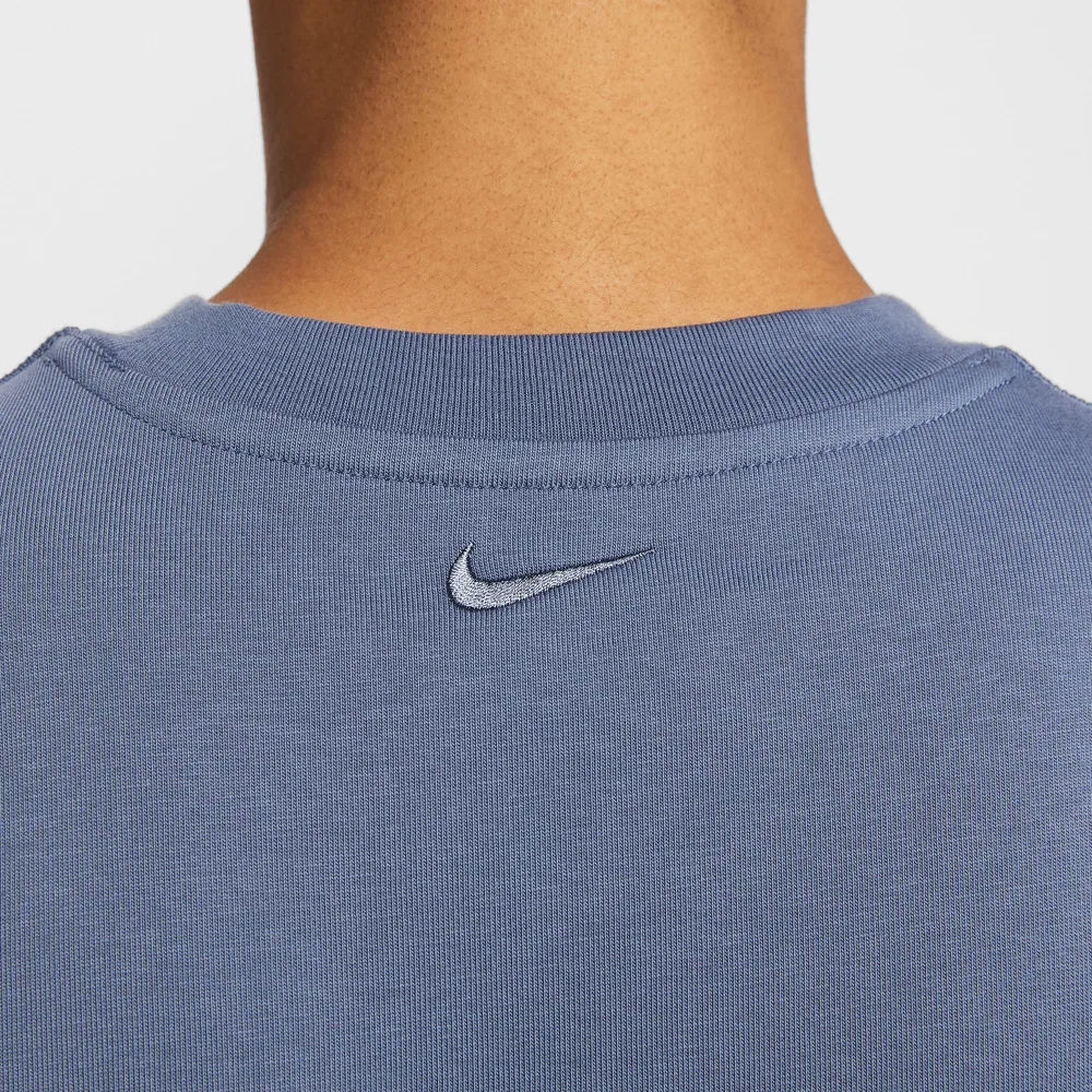 Nike Футболка-майка мужская синяя с круглым вырезом — фото 4